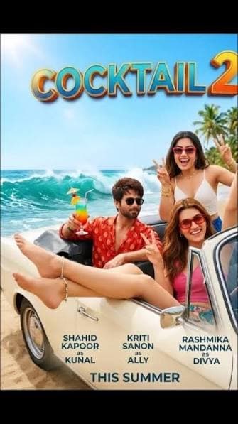 Cocktail 2 movie banner — now showing at Harsh A Movie Karnal
